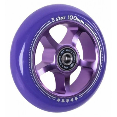 Колесо TechTeam X-Treme 100*24мм 5 star purple