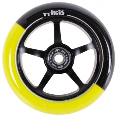 Колесо TechTeam Iris, black-yellow 110*24мм