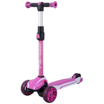 Трехколесный самокат TechTeam Surf girl 2025 бело-розовый