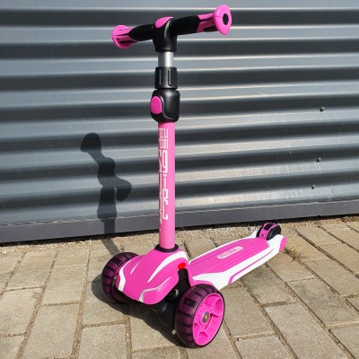 Трехколесный самокат TechTeam Surf girl 2025 бело-розовый