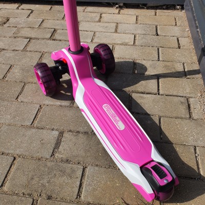 Трехколесный самокат TechTeam Surf girl 2025 бело-розовый