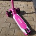 Трехколесный самокат TechTeam Surf girl 2025 бело-розовый