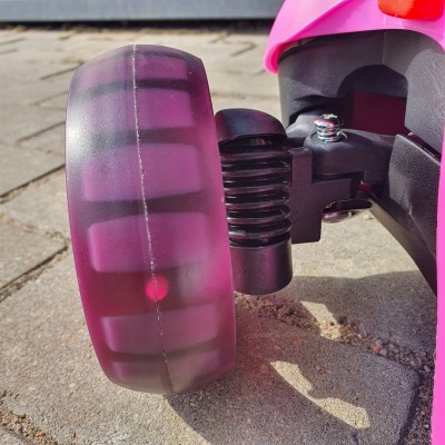 Трехколесный самокат TechTeam Surf girl 2025 бело-розовый