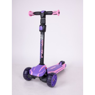 Трехколесный самокат TechTeam Surf girl 2025 розовый-фиолетовый Трехколесный самокат TechTeam Surf girl 2025 розовый-фиолетовый