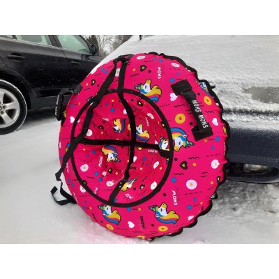 Тюбинг SnowShow "Единороги розовый" 100 см Тюбинг SnowShow "Единороги розовый" 100 см