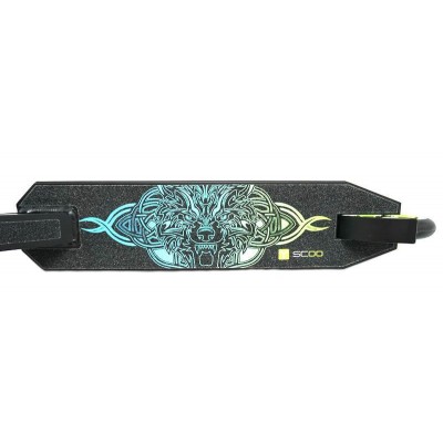 Самокат Y-SCOO WOLF 110 mm blue green
