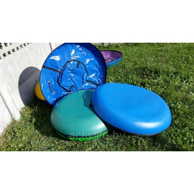Тюбинг с пластиковым дном 110 см синий Тюбинг с пластиковым дном 110 см синий